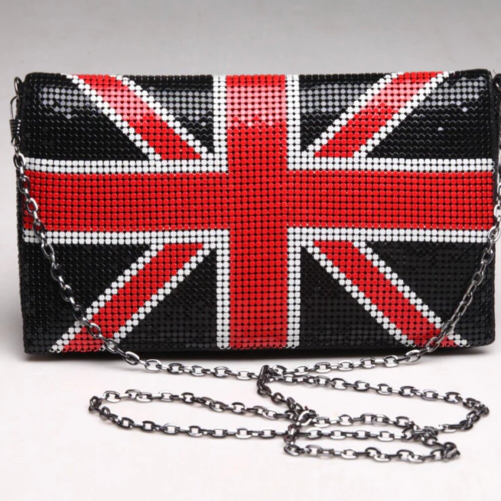 Mod Union Jack Clutch and Shoulder Bag by Urban Expressions